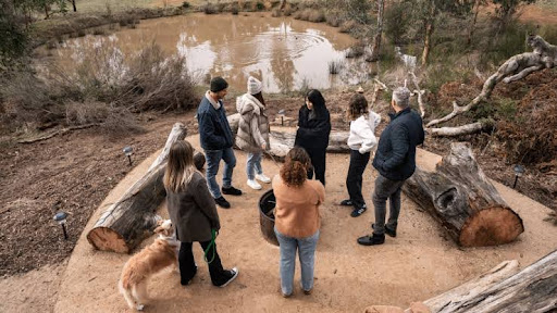 A group of people on a holiday adventure